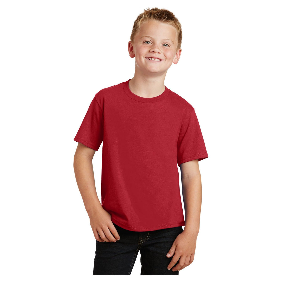 Port & Company ® Youth Fan Favorite Tee. PC450Y - Team Cardinal - Port & Company PC450Y T-Shirts Port & Company Team Cardinal XS