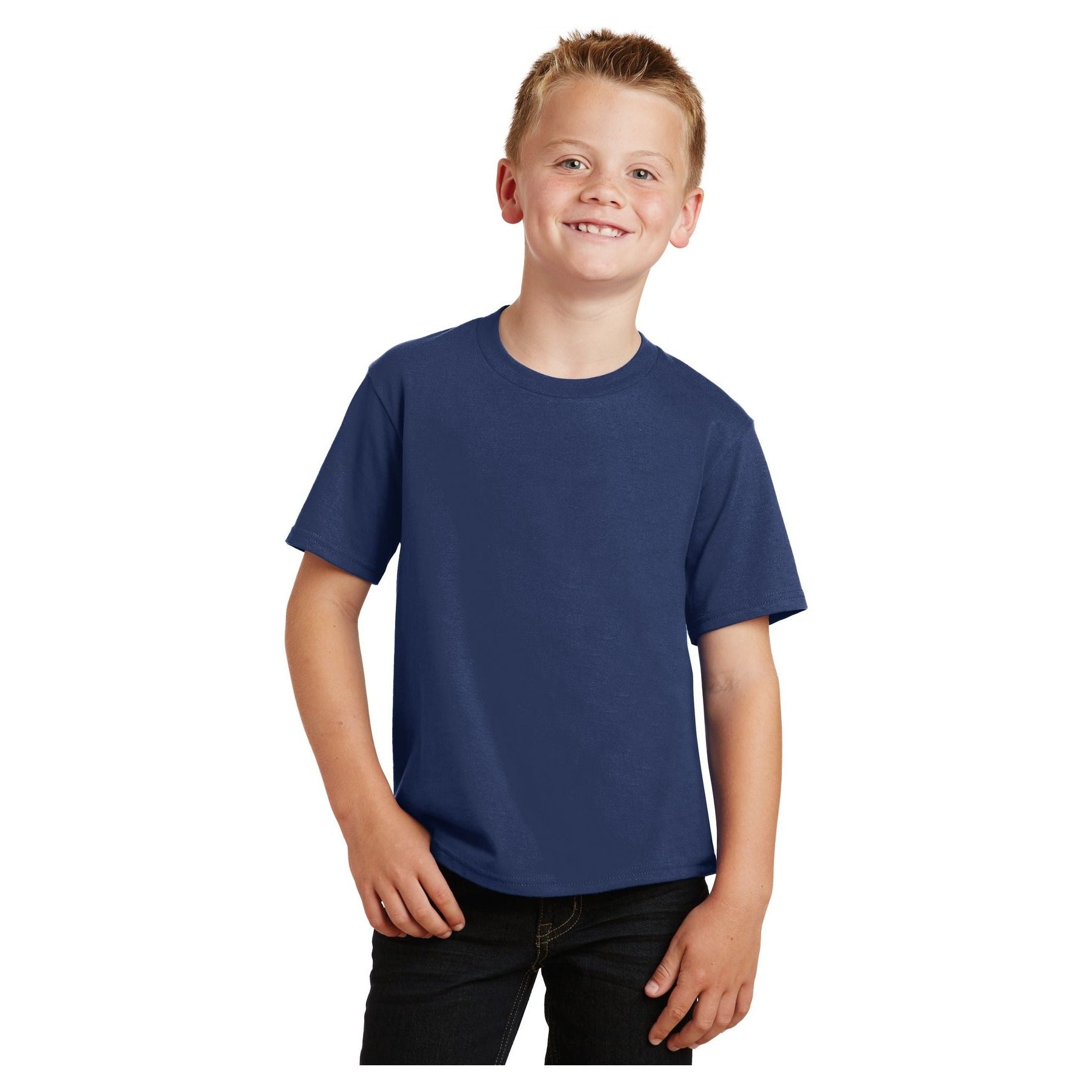 Port & Company ® Youth Fan Favorite Tee. PC450Y - Port & Company PC450Y T-Shirts Port & Company Team Navy XS