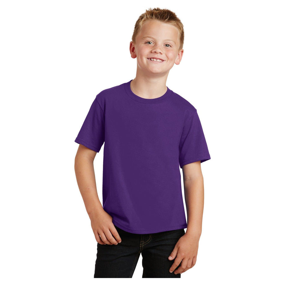 Port & Company ® Youth Fan Favorite Tee. PC450Y - Team Purple - Port & Company PC450Y T-Shirts Port & Company Team Purple XS