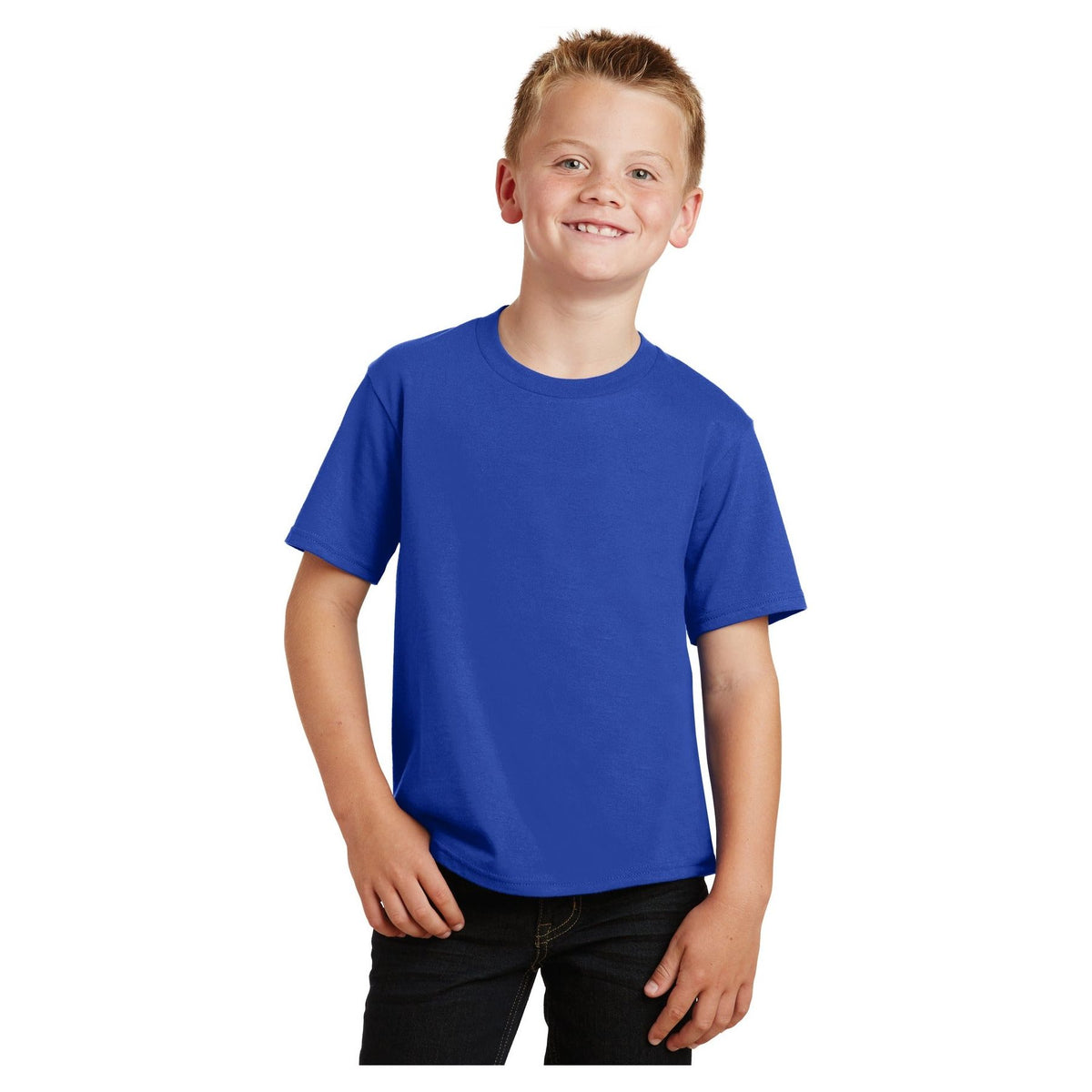 Port & Company ® Youth Fan Favorite Tee. PC450Y - True Royal - Port & Company PC450Y T-Shirts Port & Company True Royal XS