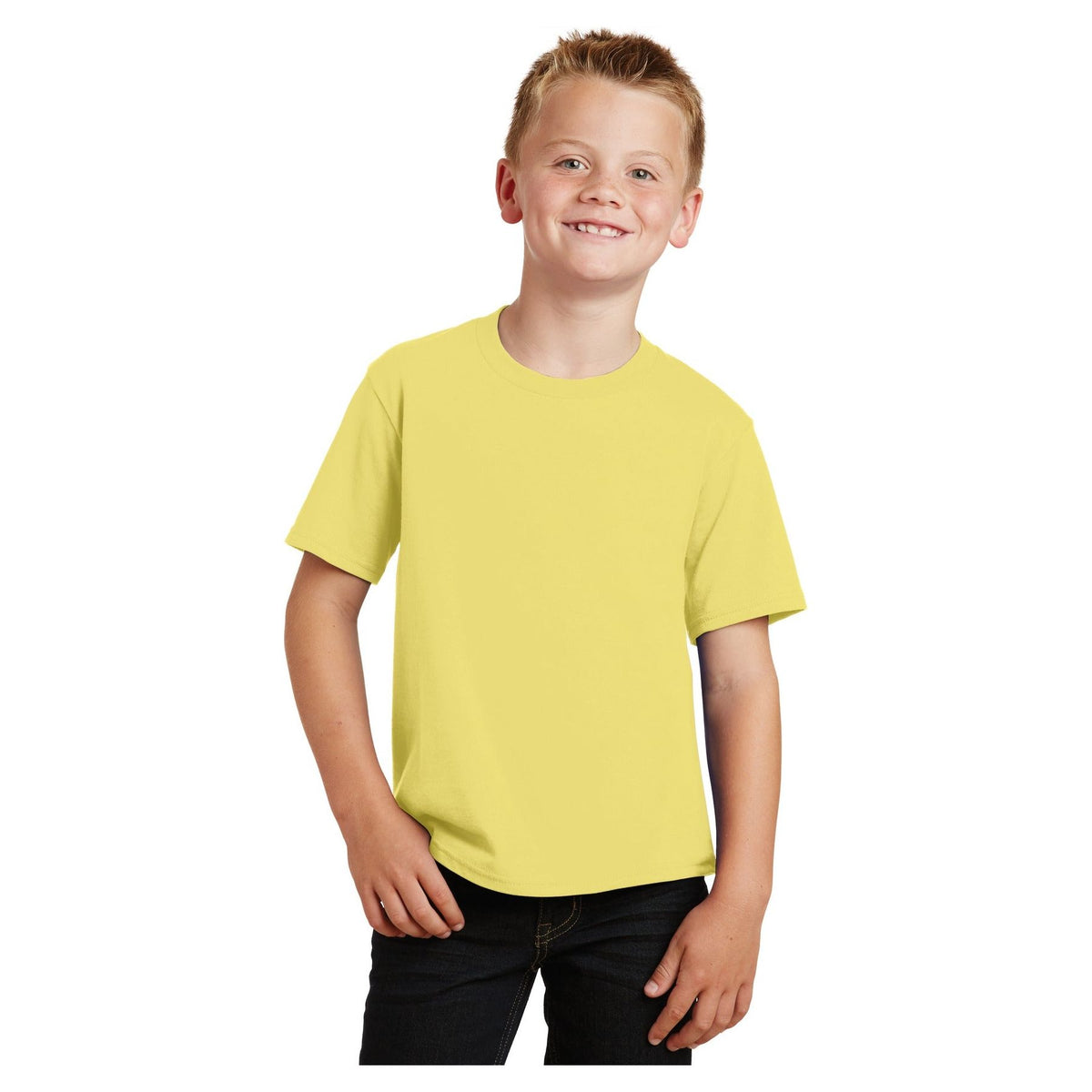 Port & Company ® Youth Fan Favorite Tee. PC450Y - Yellow - Port & Company PC450Y T-Shirts Port & Company Yellow XS