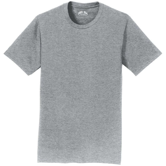 Soft Cotton Lightweight T-Shirt for Men by Joe's USA in Sizes S-6XL (Copy) T-Shirts Joe's USA Athletic Heather