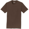 Soft Cotton Lightweight T-Shirt for Men by Joe's USA - DarkChocolateBrown T-Shirts Joe's USA Dark Chocolate Brown S