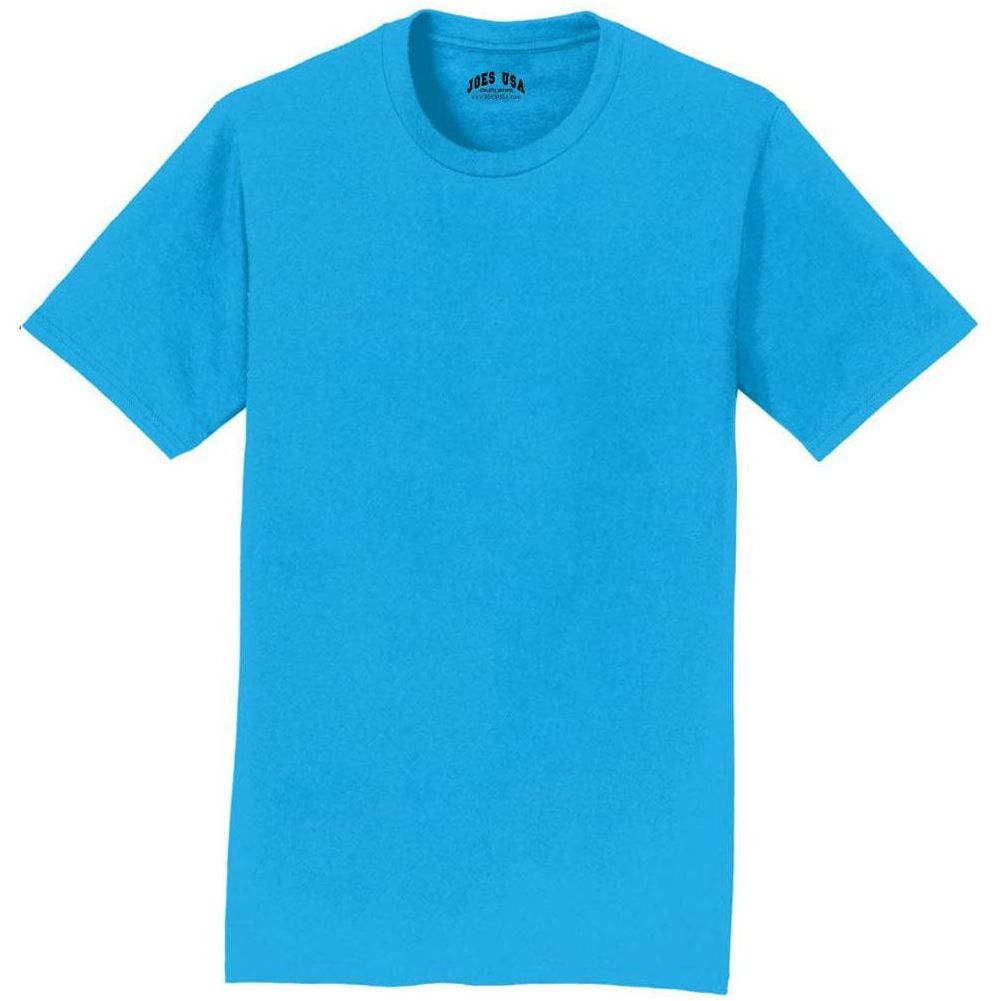 Soft Cotton Lightweight T-Shirt for Men by Joe's USA in Sizes S-6XL (Copy) T-Shirts Joe's USA Sapphire