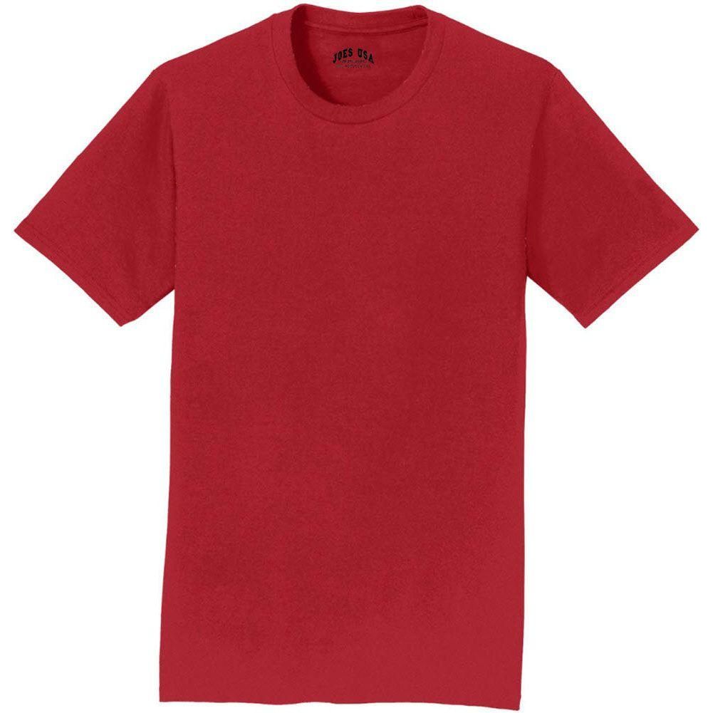 Soft Cotton Lightweight T-Shirt for Men by Joe's USA in Sizes S-6XL (Copy) T-Shirts Joe's USA Team Cardinal