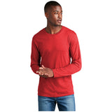 Port & Company® Long Sleeve Fan Favorite™ Blend Tee PC455LS T-Shirts Port & Company Bright Red Heather S