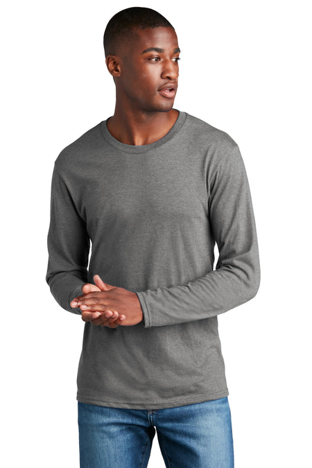 Port & Company® Long Sleeve Fan Favorite™ Blend Tee PC455LS T-Shirts Port & Company Graphite Heather S