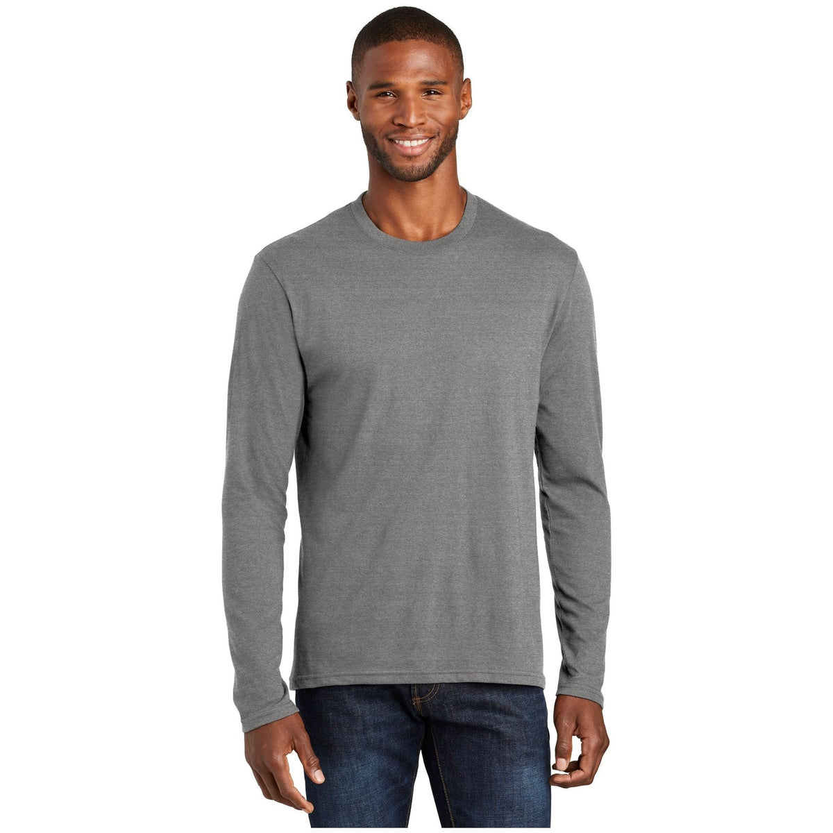 Port & Company ® Long Sleeve Fan Favorite ™ Blend Tee. PC455LS - Port & Company PC455LS T-Shirts Port & Company Graphite Heather S