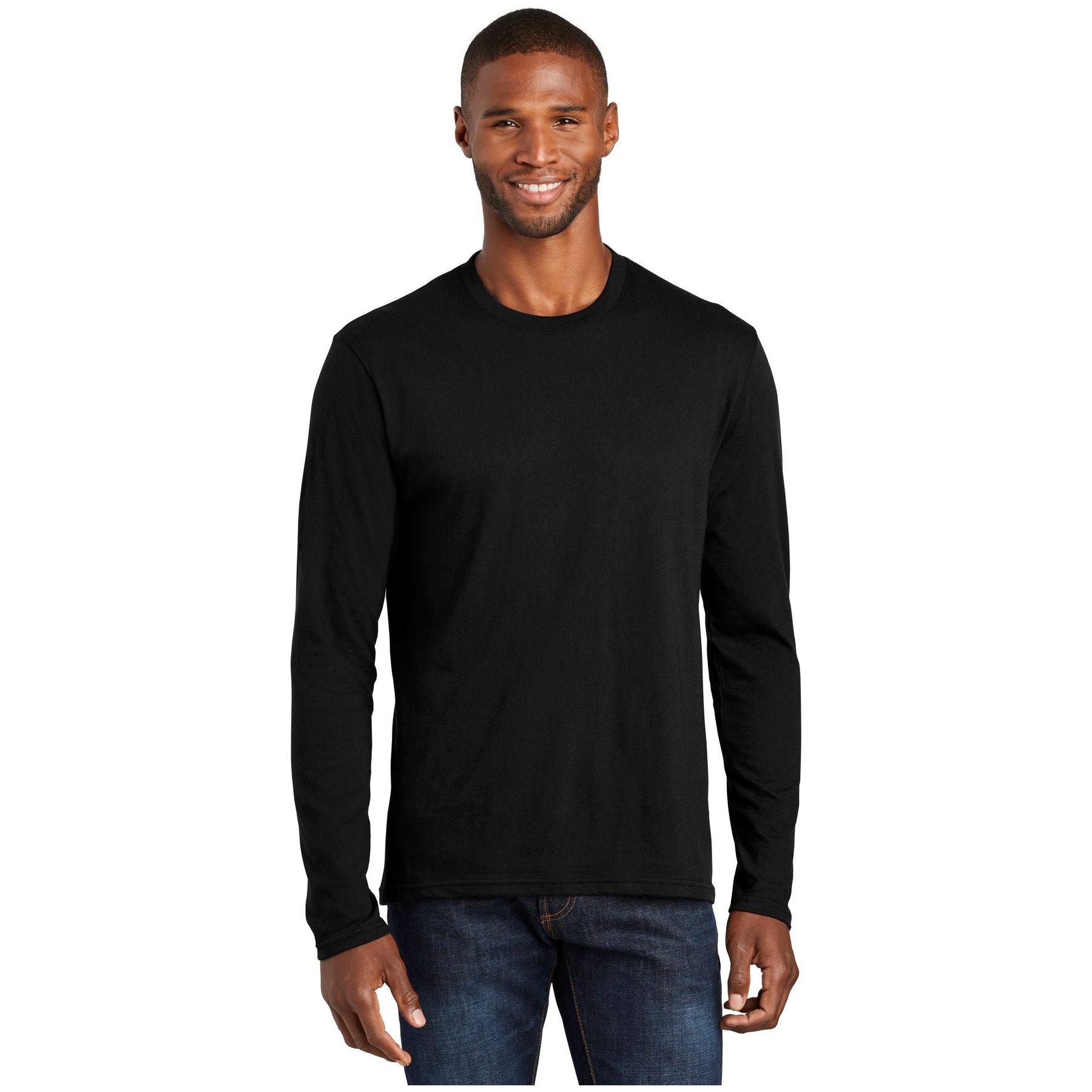 Port & Company ® Long Sleeve Fan Favorite ™ Blend Tee. PC455LS - Port & Company PC455LS T-Shirts Port & Company Jet Black S