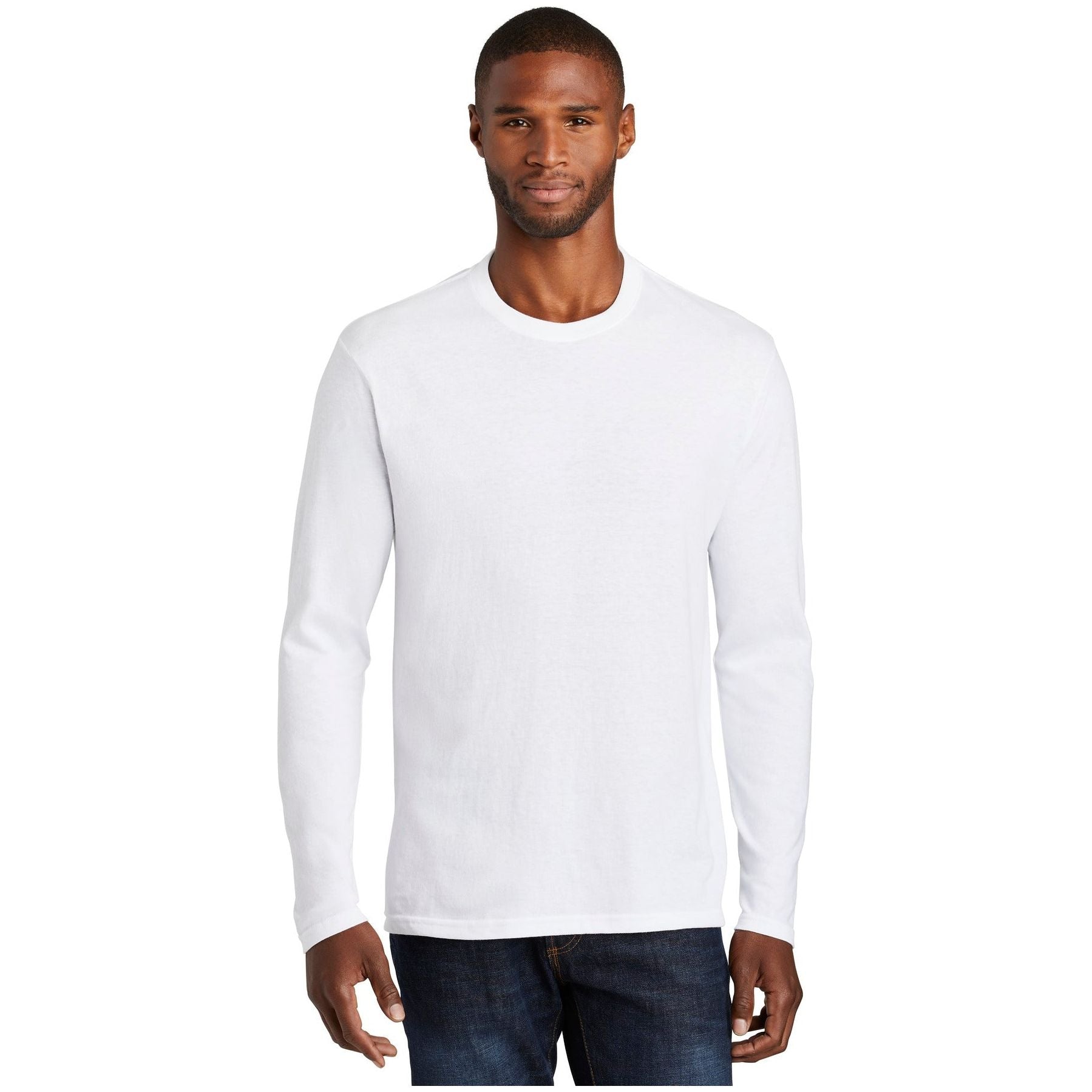 Port & Company ® Long Sleeve Fan Favorite ™ Blend Tee. PC455LS - Port & Company PC455LS T-Shirts Port & Company White S