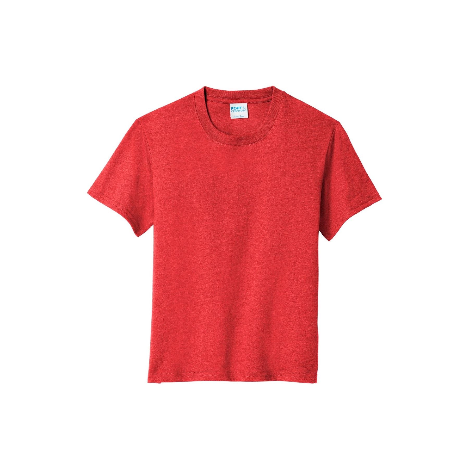 Port & Company ® Youth Fan Favorite ™ Blend Tee. PC455Y - Port & Company PC455Y T-Shirts Port & Company Bright Red Heather XS