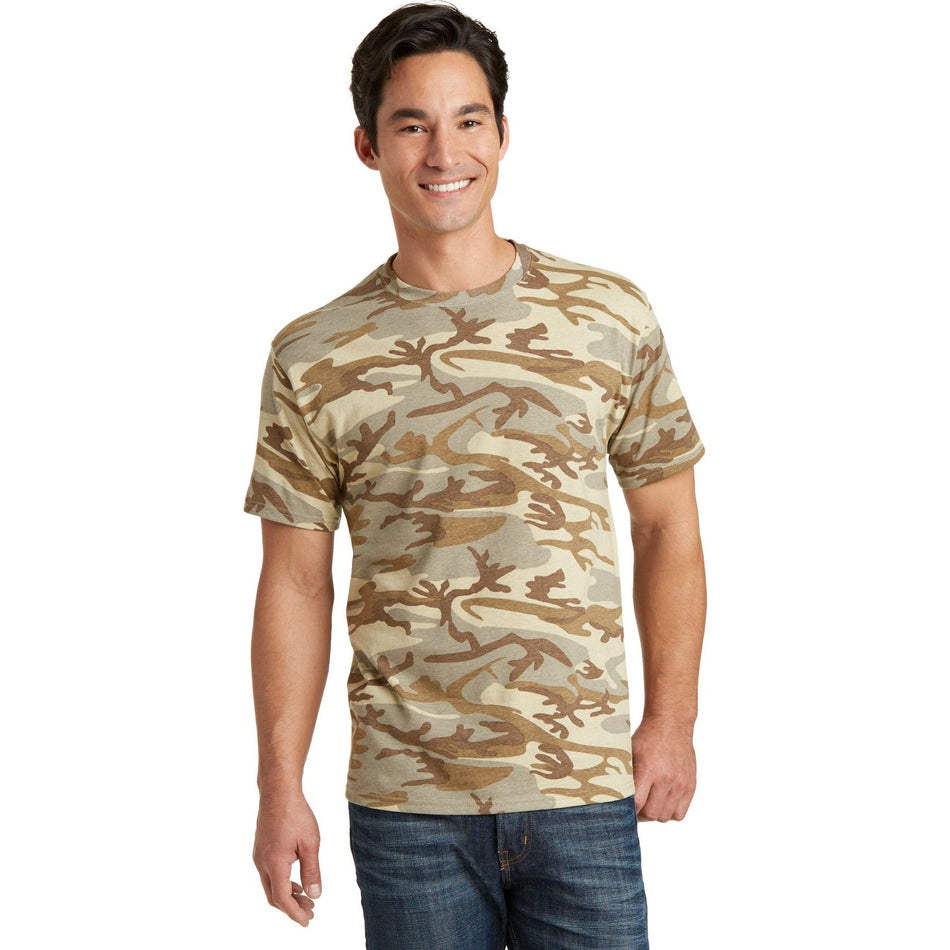 Port & Company ® Core Cotton Camo Tee. PC54C - Port & Company PC54C T-Shirts Port & Company Desert Camo S