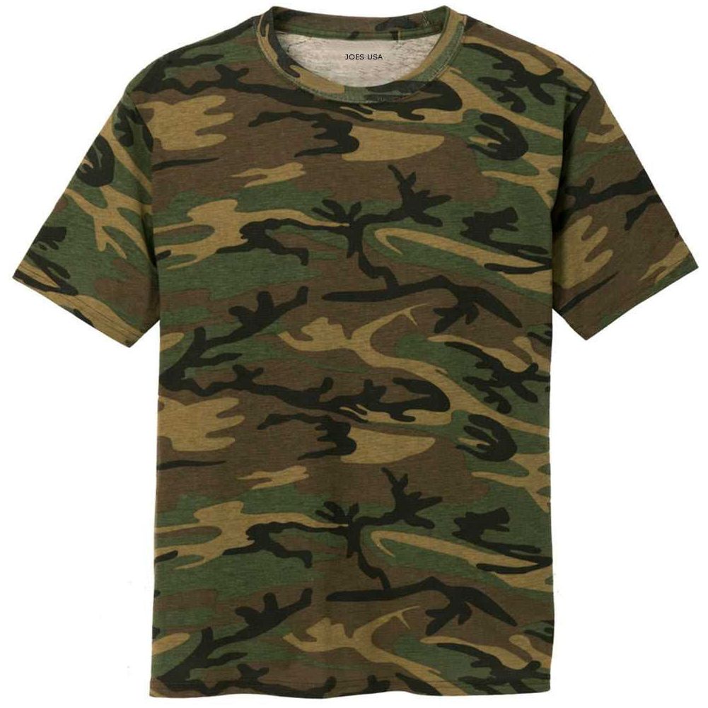 Joe's USA Mens 100% Cotton Camo Tee. Camouflage T Shirts in Sizes XS-4XL Joe's USA Mens Apparel