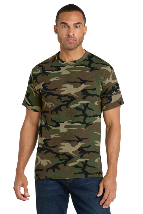 Port & Company PC54C Core Cotton Camo Tee