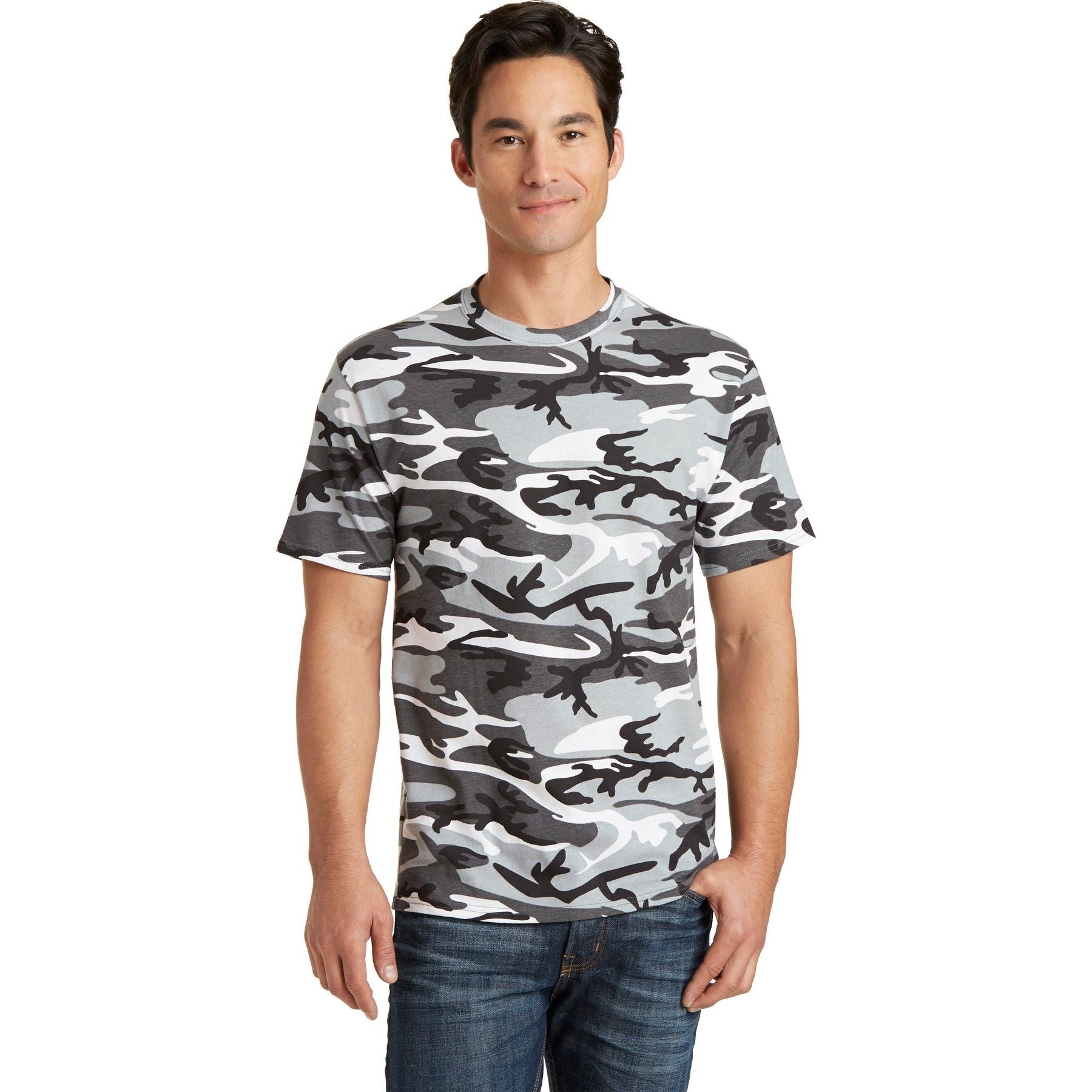 Port & Company ® Core Cotton Camo Tee. PC54C - Port & Company PC54C T-Shirts Port & Company Winter Camo S