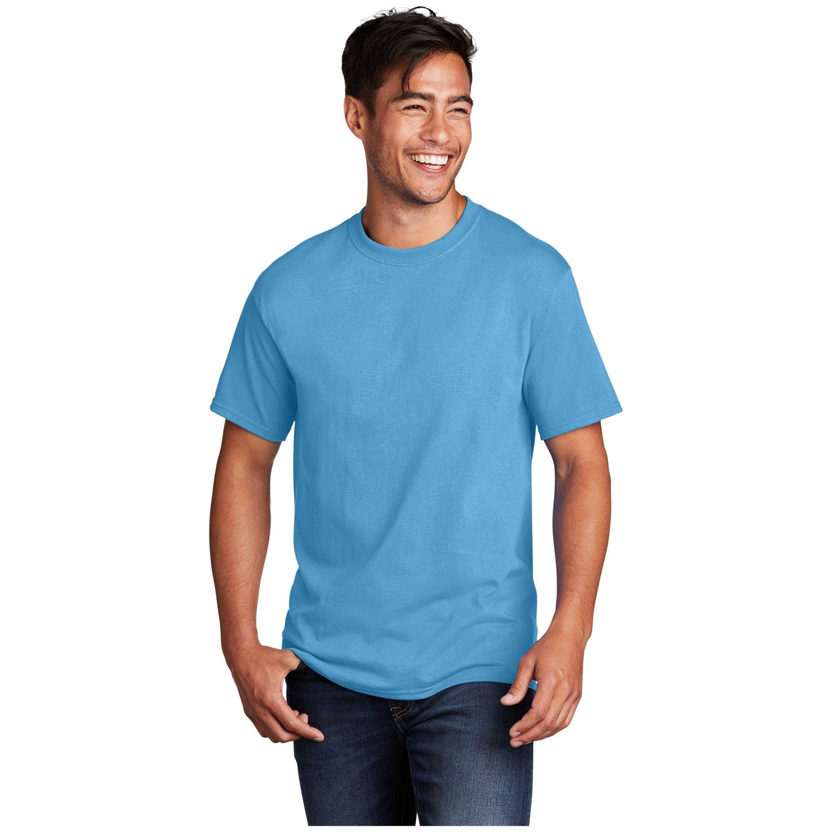 Port & Company ® Core Cotton DTG Tee PC54DTG - Port & Company PC54DTG T-Shirts Port & Company Aquatic Blue S