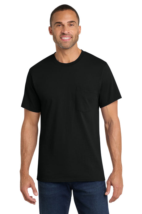 Port & Company PC54P Core Cotton Pocket Tee Wholesale Blank Pocket Tees | Port & Co PC54P
