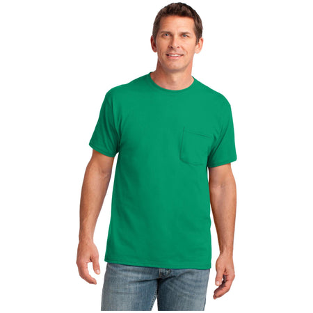 Port & Company ® Core Cotton Pocket Tee. PC54P - Port & Company PC54P T-Shirts Port & Company Kelly S