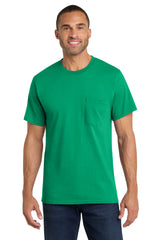 Port & Company PC54P Core Cotton Pocket Tee Wholesale Blank Pocket Tees | Port & Co PC54P
