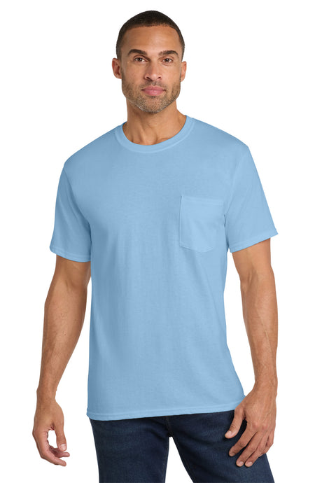 Port & Company PC54P Core Cotton Pocket Tee Wholesale Blank Pocket Tees | Port & Co PC54P
