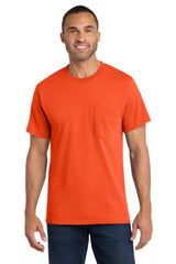 Port & Company PC54P Core Cotton Pocket Tee Wholesale Blank Pocket Tees | Port & Co PC54P