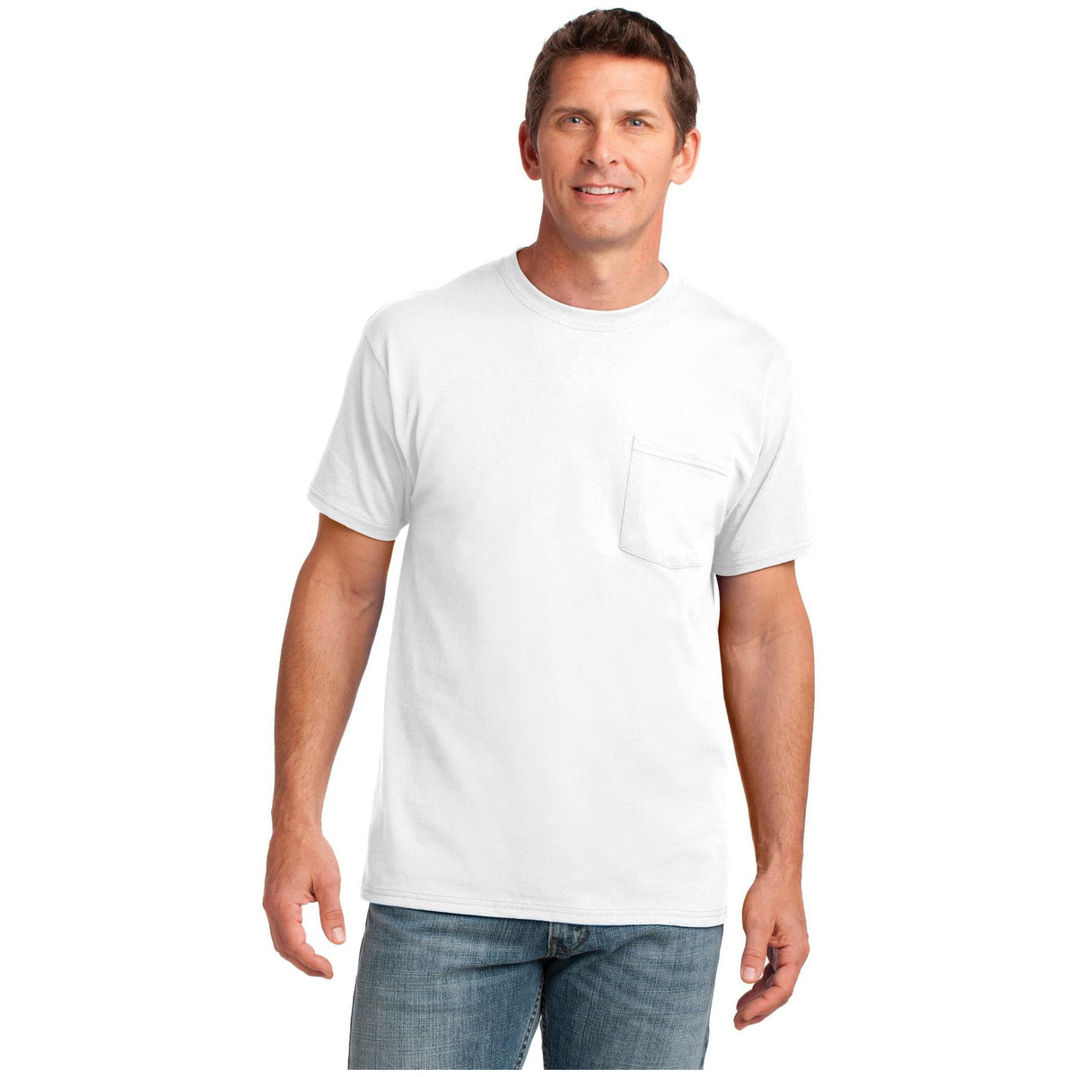 Port & Company ® Core Cotton Pocket Tee. PC54P - Port & Company PC54P T-Shirts Port & Company