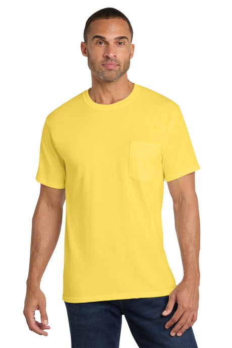Port & Company PC54P Core Cotton Pocket Tee Wholesale Blank Pocket Tees | Port & Co PC54P