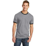 Joe's USA Men's Soft Classic Ringer Tee Joe's USA Small Athletic Heather/Jet Black