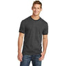 Joe's USA Men's Soft Classic Ringer Tee Joe's USA Small Dark Heather Grey/Jet Black