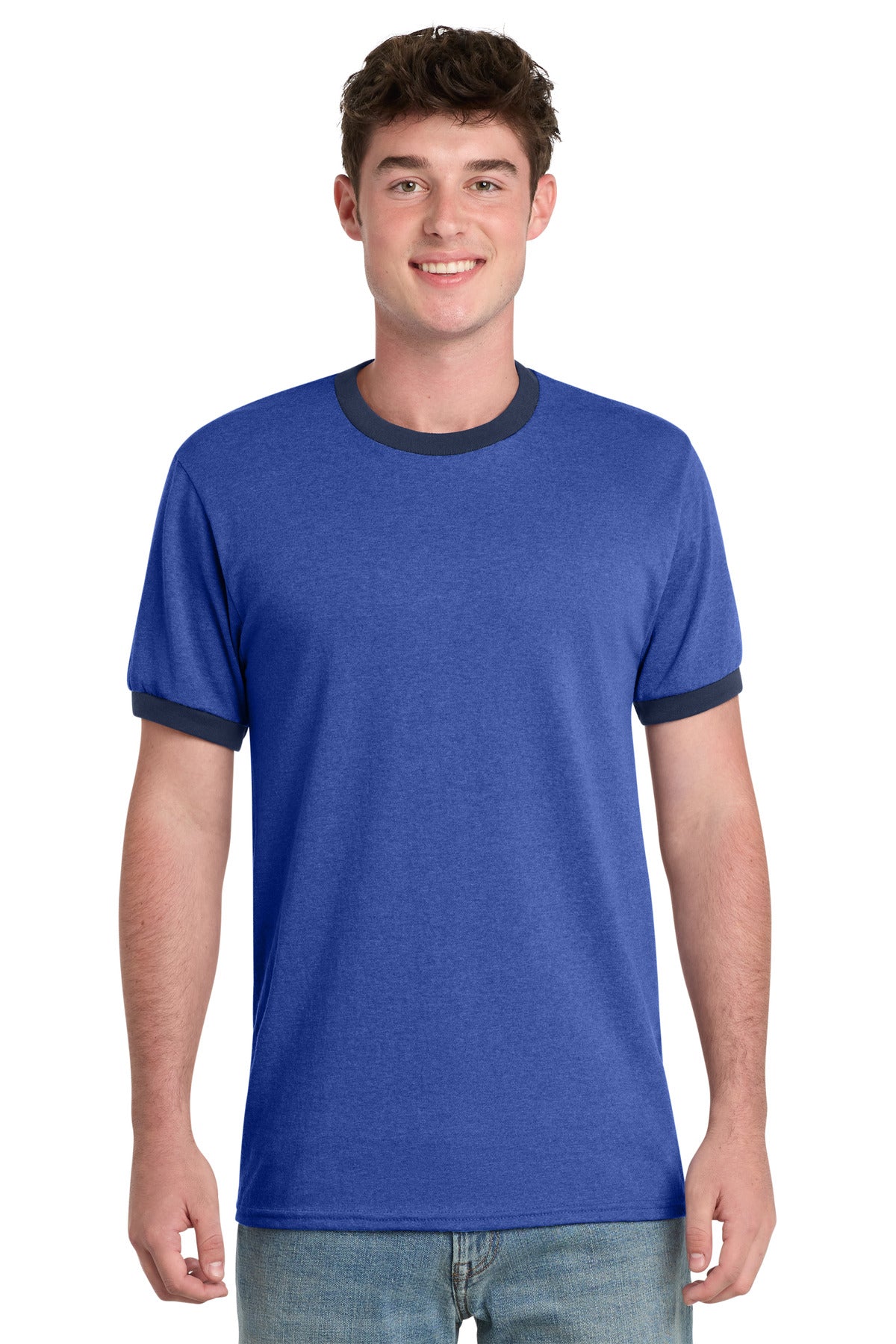 Port & Company PC54R Core Cotton Ringer Tee | Port & Co PC54R