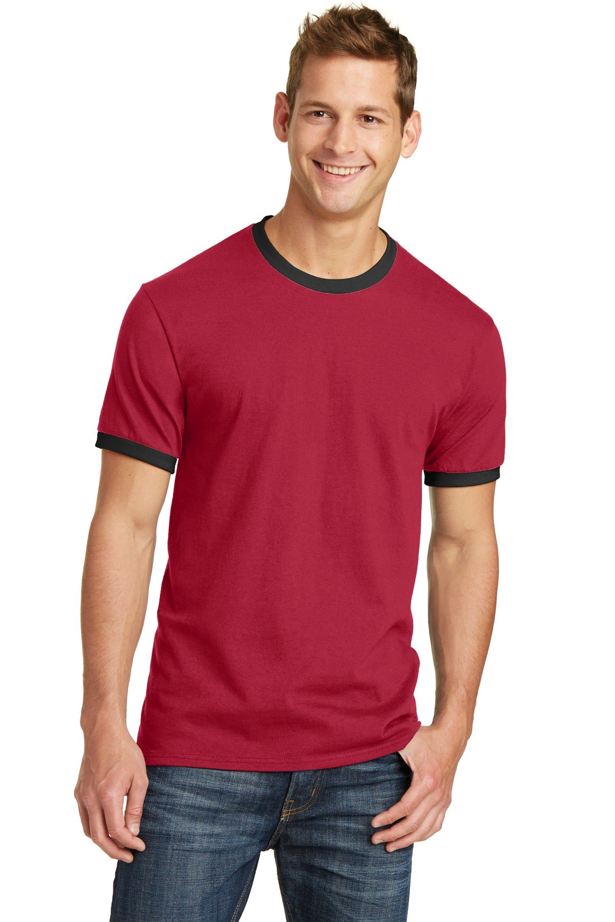 Port & Co ™  Core Cotton Ringer Tee.  PC54R - Port & Company PC54R