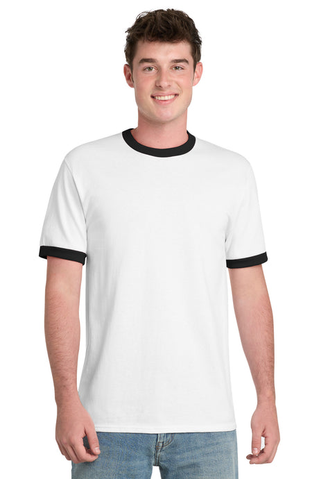Port & Company PC54R Core Cotton Ringer Tee | Port & Co PC54R