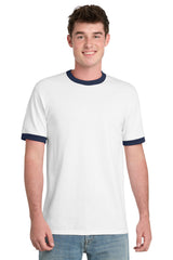 Port & Company PC54R Core Cotton Ringer Tee | Port & Co PC54R