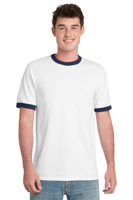 Port & Company PC54R Core Cotton Ringer Tee | Port & Co PC54R