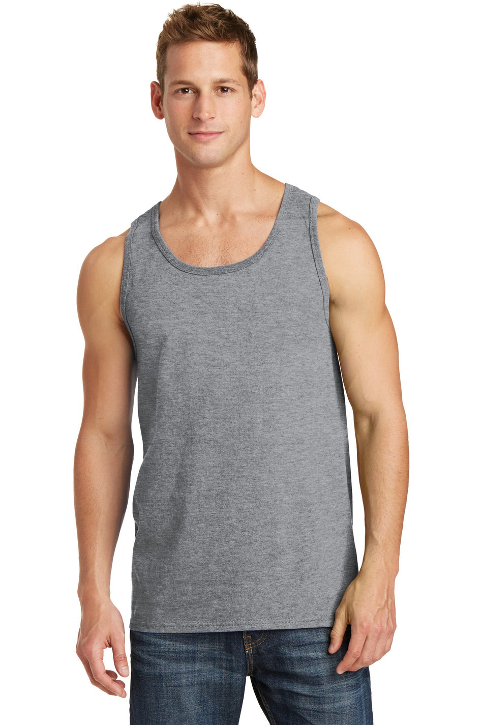 Port & Company ® Core Cotton Tank Top. PC54TT - Athletic Heather - Port & Company PC54TT T-Shirts Port & Company Athletic Heather S