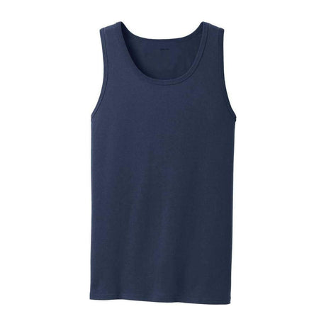 Joe's USA Mens 5.4-oz 100% Cotton Tank Tops in Sizes S-4XL Activewear Joe's USA S Navy