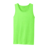 Joe's USA Mens 5.4-oz 100% Cotton Tank Tops in Sizes S-4XL Activewear Joe's USA S Neon Green
