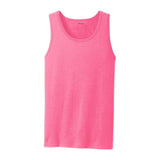 Joe's USA Mens 5.4-oz 100% Cotton Tank Tops in Sizes S-4XL Activewear Joe's USA S Neon Pink