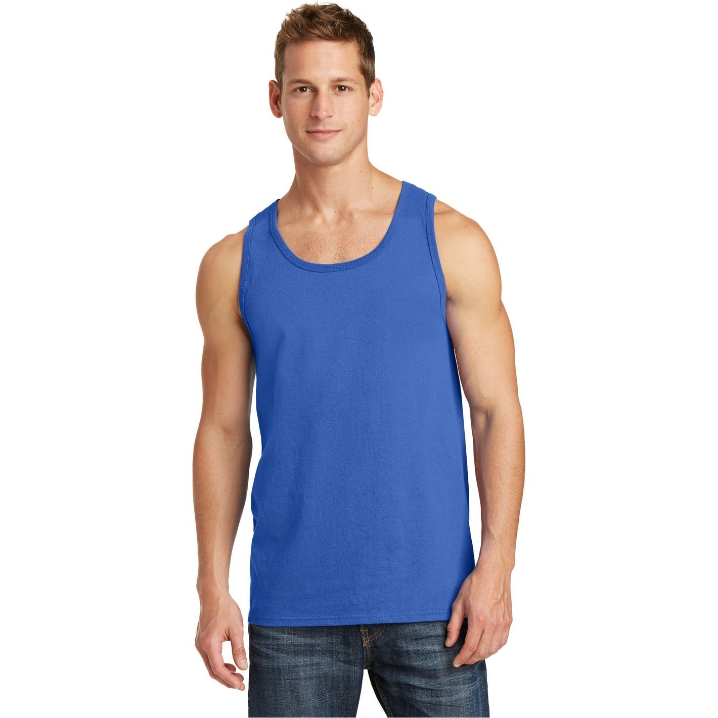 Port & Company ® Core Cotton Tank Top. PC54TT - Royal - Port & Company PC54TT T-Shirts Port & Company Royal S