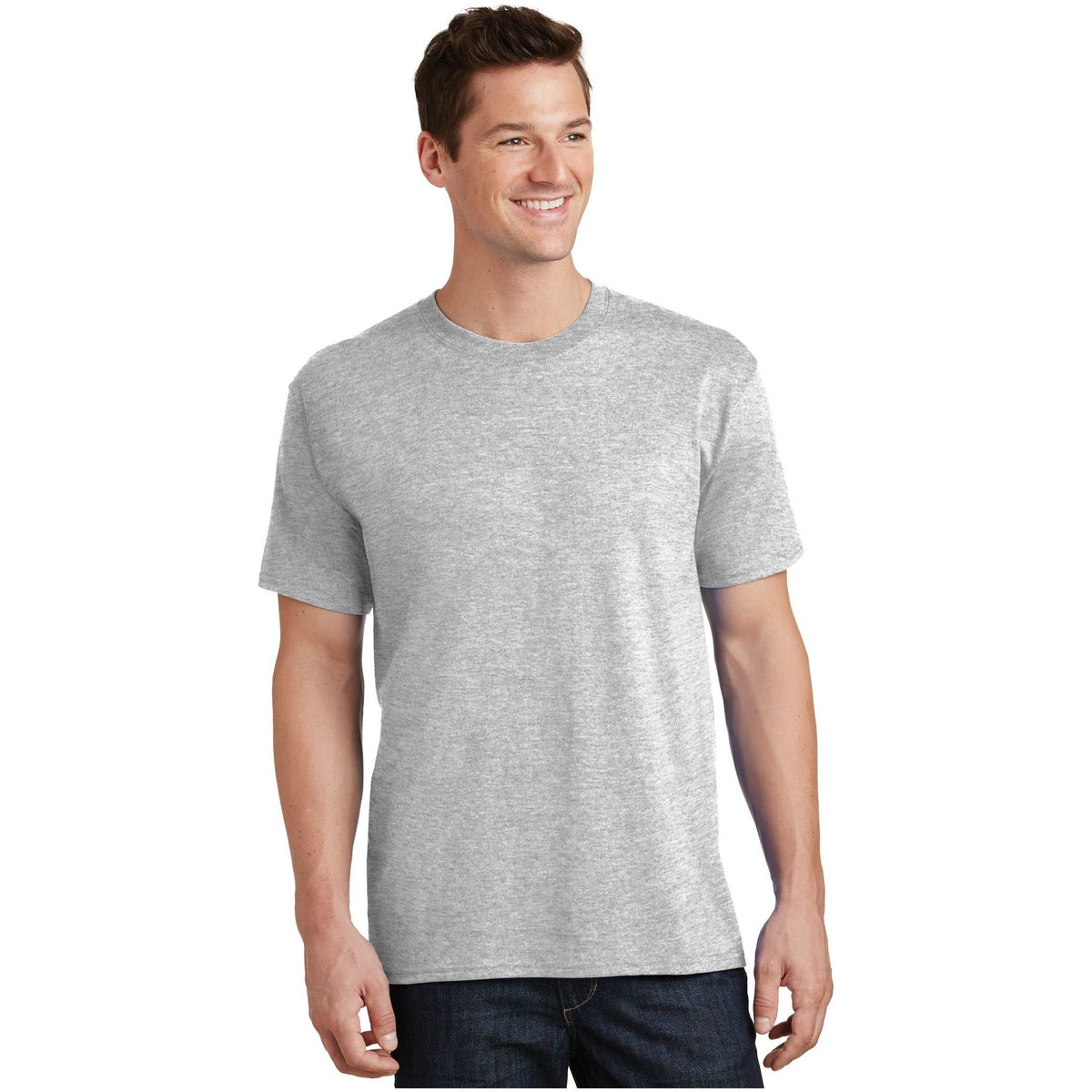 Port & Company ® Tall Core Cotton Tee PC54T - Ash - Port & Company PC54T T-Shirts Port & Company Ash LT