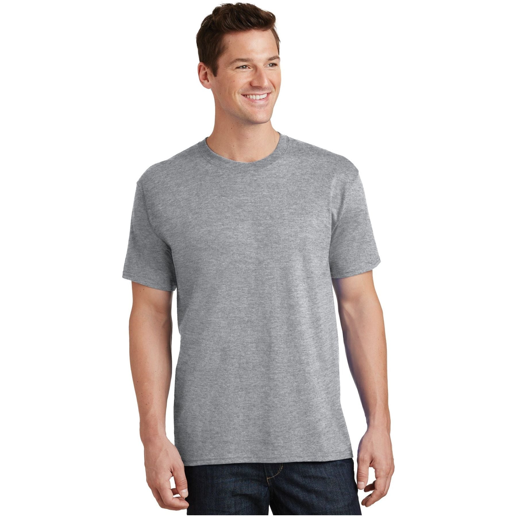 Port & Company ® Tall Core Cotton Tee PC54T - Athletic Heather - Port & Company PC54T T-Shirts Port & Company Athletic Heather LT