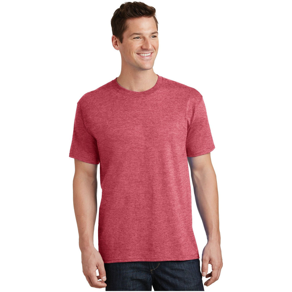 Port & Company ® Tall Core Cotton Tee PC54T - Heather Red - Port & Company PC54T T-Shirts Port & Company Heather Red LT