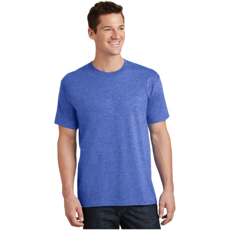 Port & Company ® Tall Core Cotton Tee PC54T - Heather Royal - Port & Company PC54T T-Shirts Port & Company Heather Royal LT