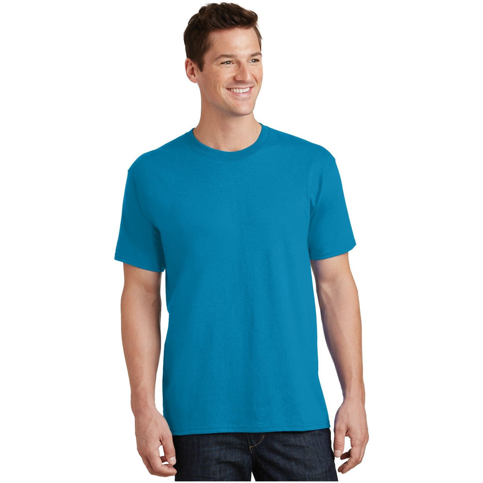 Port & Company ® Tall Core Cotton Tee PC54T - Neon Blue - Port & Company PC54T T-Shirts Port & Company Neon Blue LT