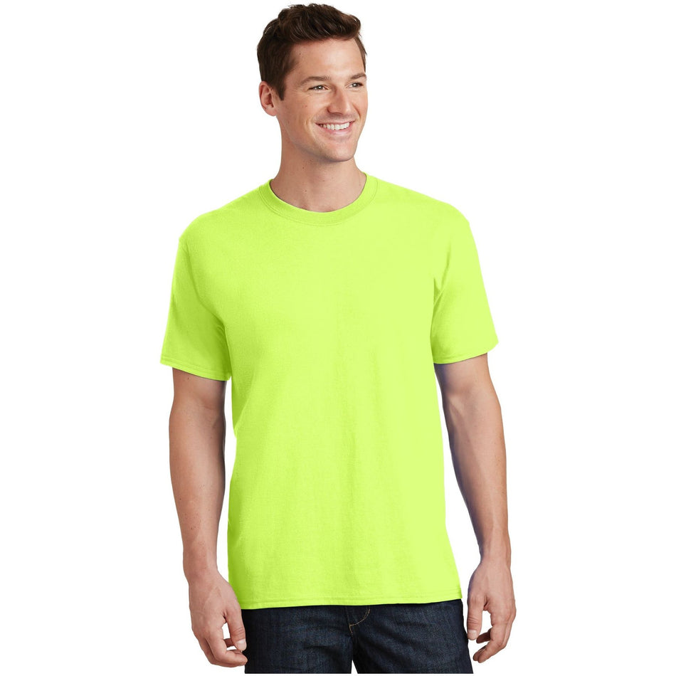 Port & Company ® Tall Core Cotton Tee PC54T - Neon Yellow - Port & Company PC54T T-Shirts Port & Company Neon Yellow LT