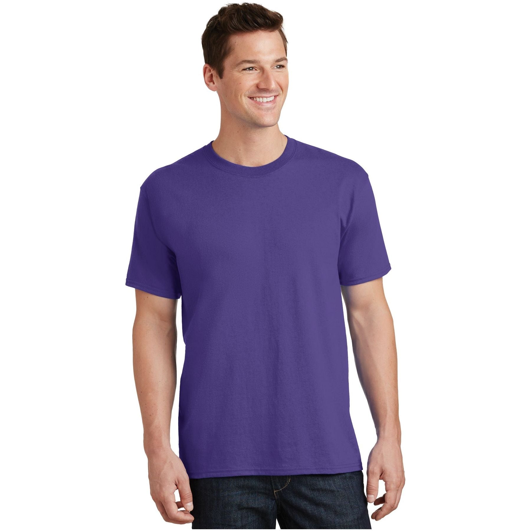 Port & Company ® Tall Core Cotton Tee PC54T - Purple - Port & Company PC54T T-Shirts Port & Company Purple LT