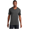 Port & Company® Core Cotton V-Neck Tee PC54V Port & Company Dark Heather Grey S