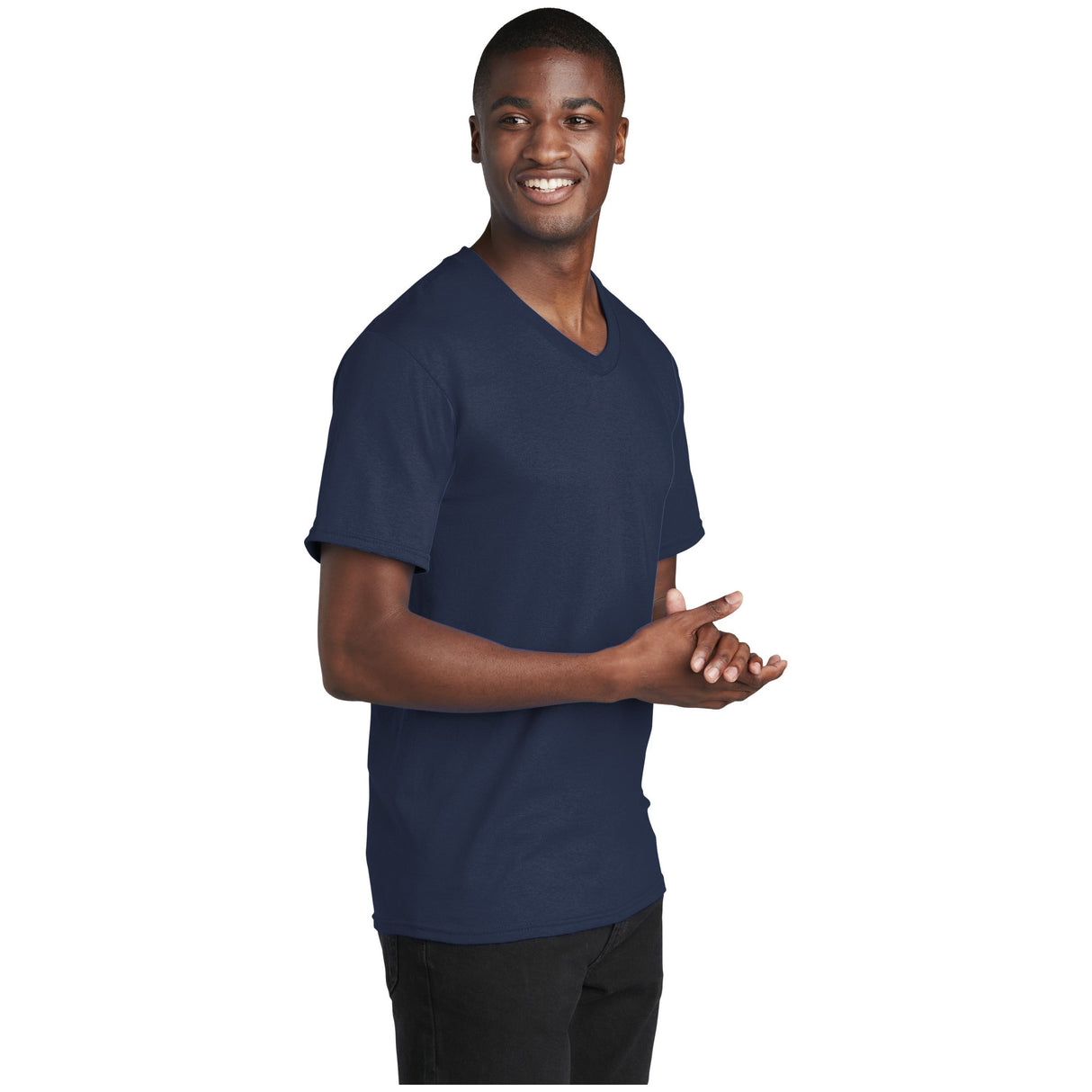 Port & Company® Core Cotton V-Neck Tee PC54V Port & Company