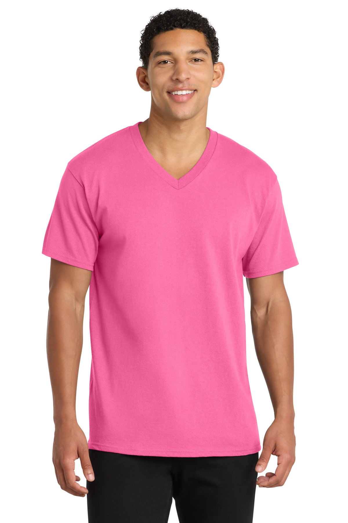 Port & Company PC54V Core Cotton V-Neck Tee | Port & Co PC54V