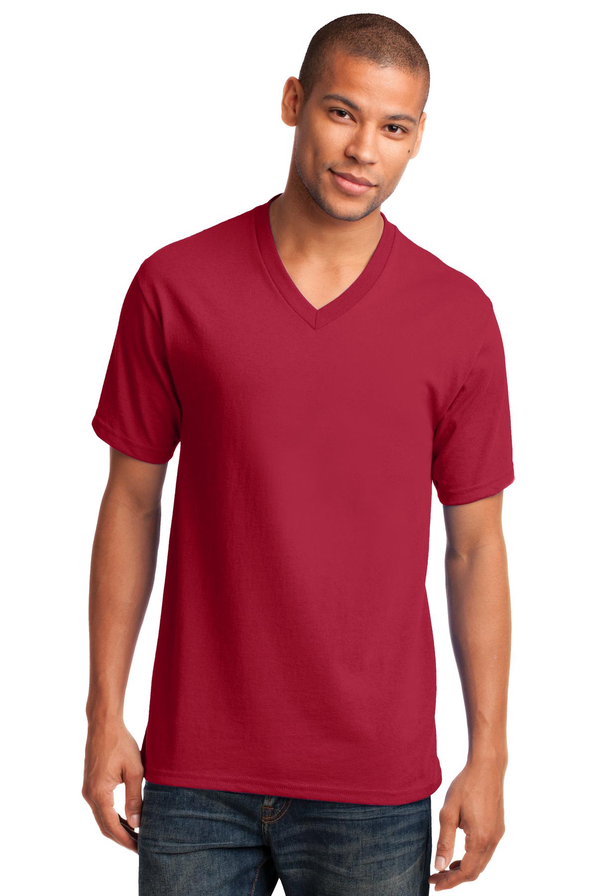 Port & Co ™  Core Cotton V-Neck Tee. PC54V - Port & Company PC54V